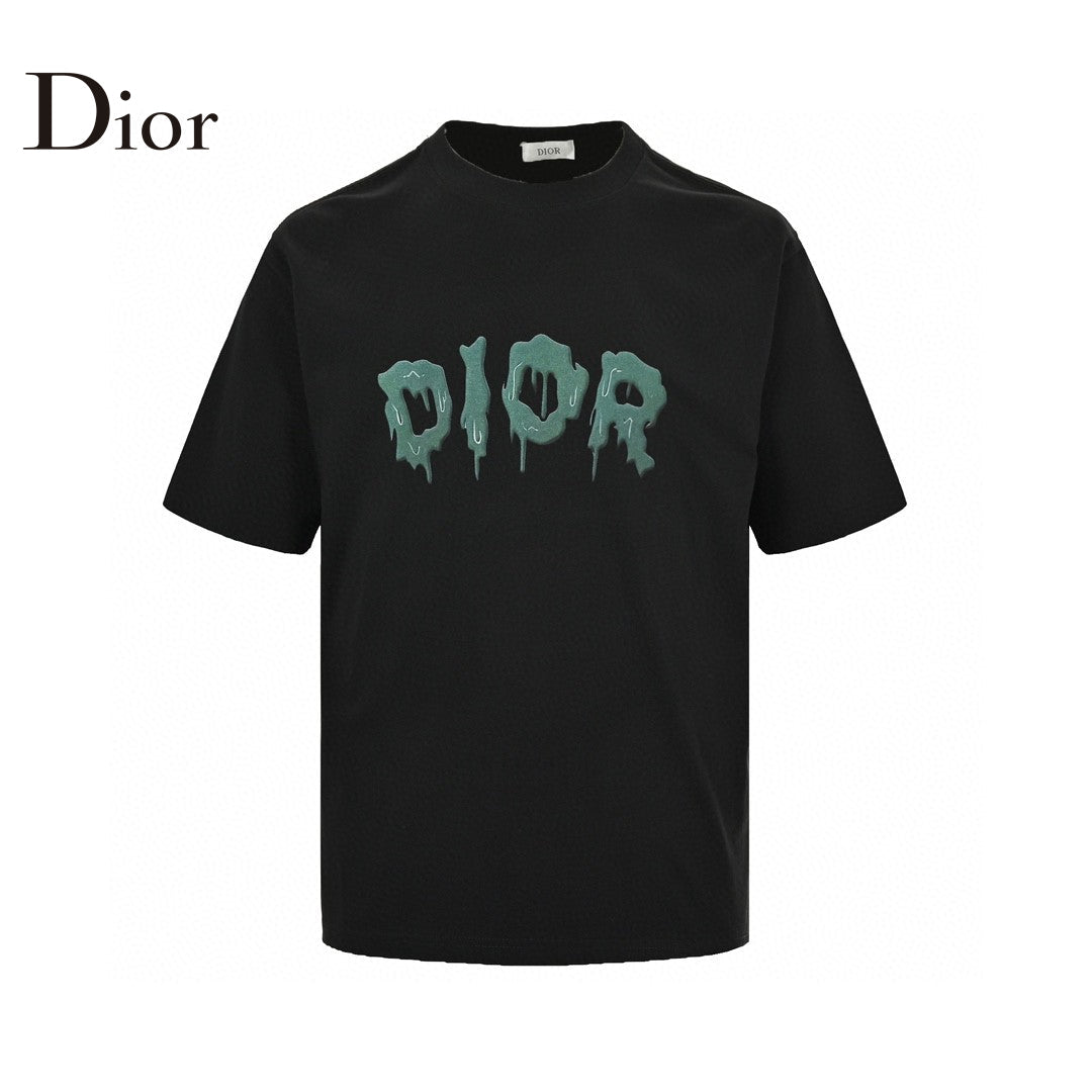Dior Dripping Logo T-Shirt (Black) - netstar