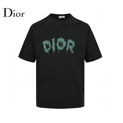 Dior Dripping Logo T-Shirt (Black) - netstar
