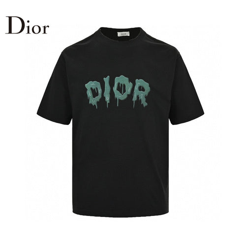 Dior Dripping Logo T-Shirt (Black) - netstar