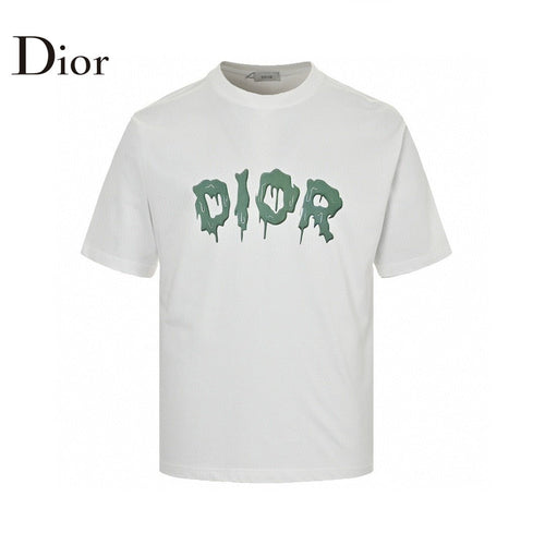 Dior Dripping Logo T-Shirt (White) - netstar