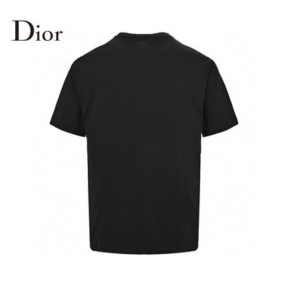 Dior Embroidered CD Logo T-Shirt (Black) - netstar