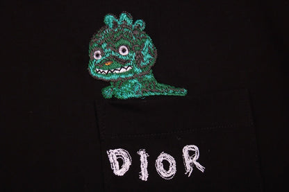 Dior Embroidered Lizard T-Shirt - Black - netstar