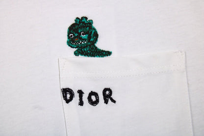 Dior Embroidered Lizard T-Shirt - White - netstar