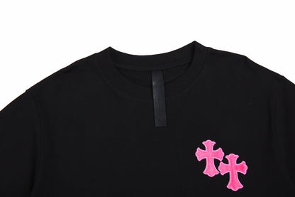 CHROME HEARTS HORSE SHOE LOGO T-SHIRT BLACK PINK - netstar®