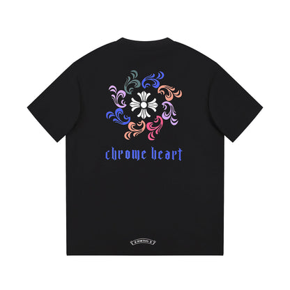 CHROME HEARTS LOGO COLLAR T-SHIRT BLACK - netstar®