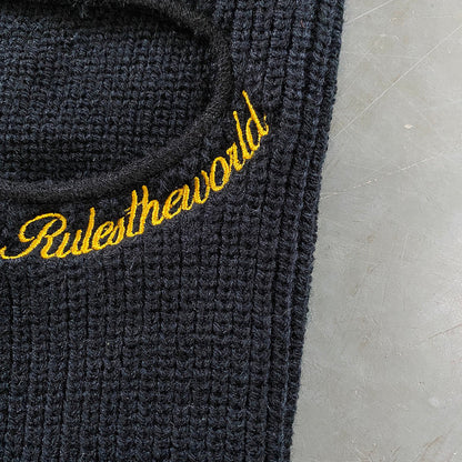 CORTEIZ KNIT BALACLAVA BLACK YELLOW - netstar®
