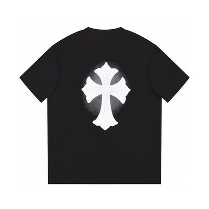 CHROME HEARTS WHITE CROSS T-SHIRT BLACK - netstar®