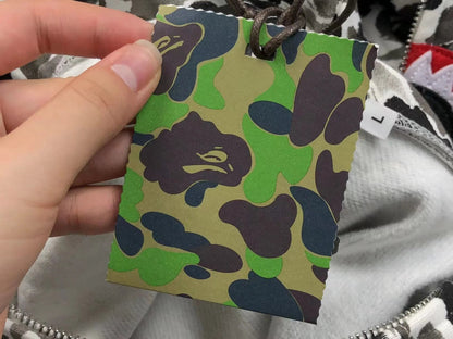 BAPE ABC CAMO SHARK FULL ZIP HOODIE GREY - netstar®