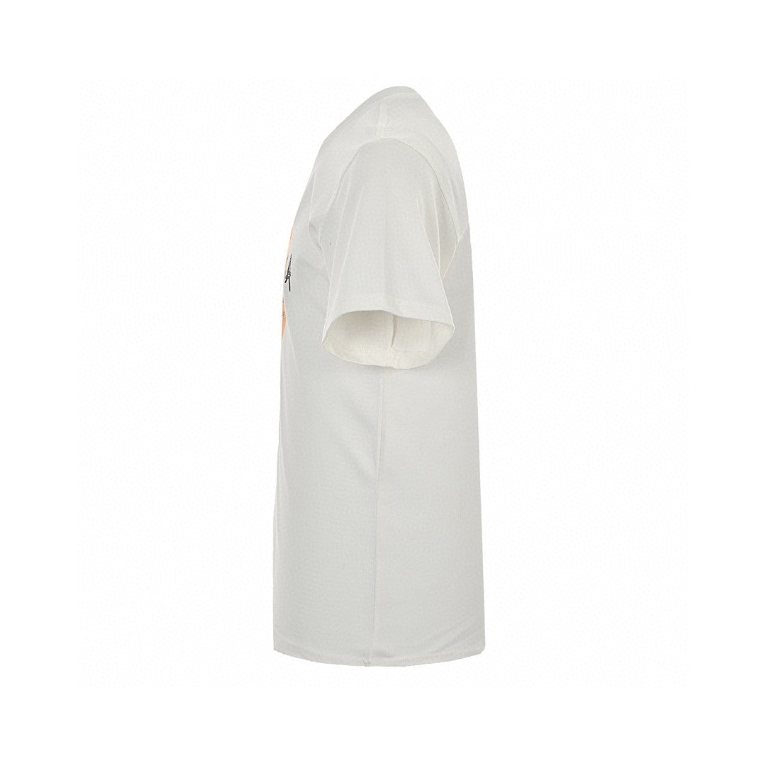 Balenciaga White T-Shirt with Graphic Design