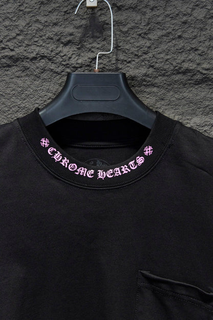 CHROME HEARTS PURPLE COLLAR LONGSLEEVE BLACK - netstar®