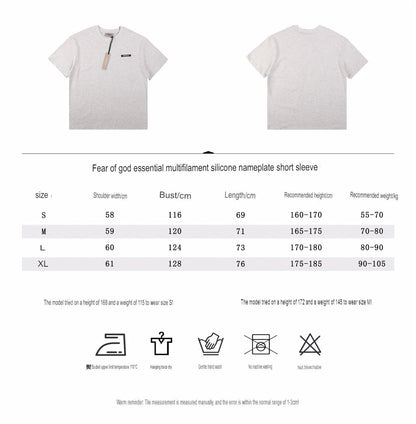 Fear of God Essentials Logo T-Shirt - Heather Grey - netstar®