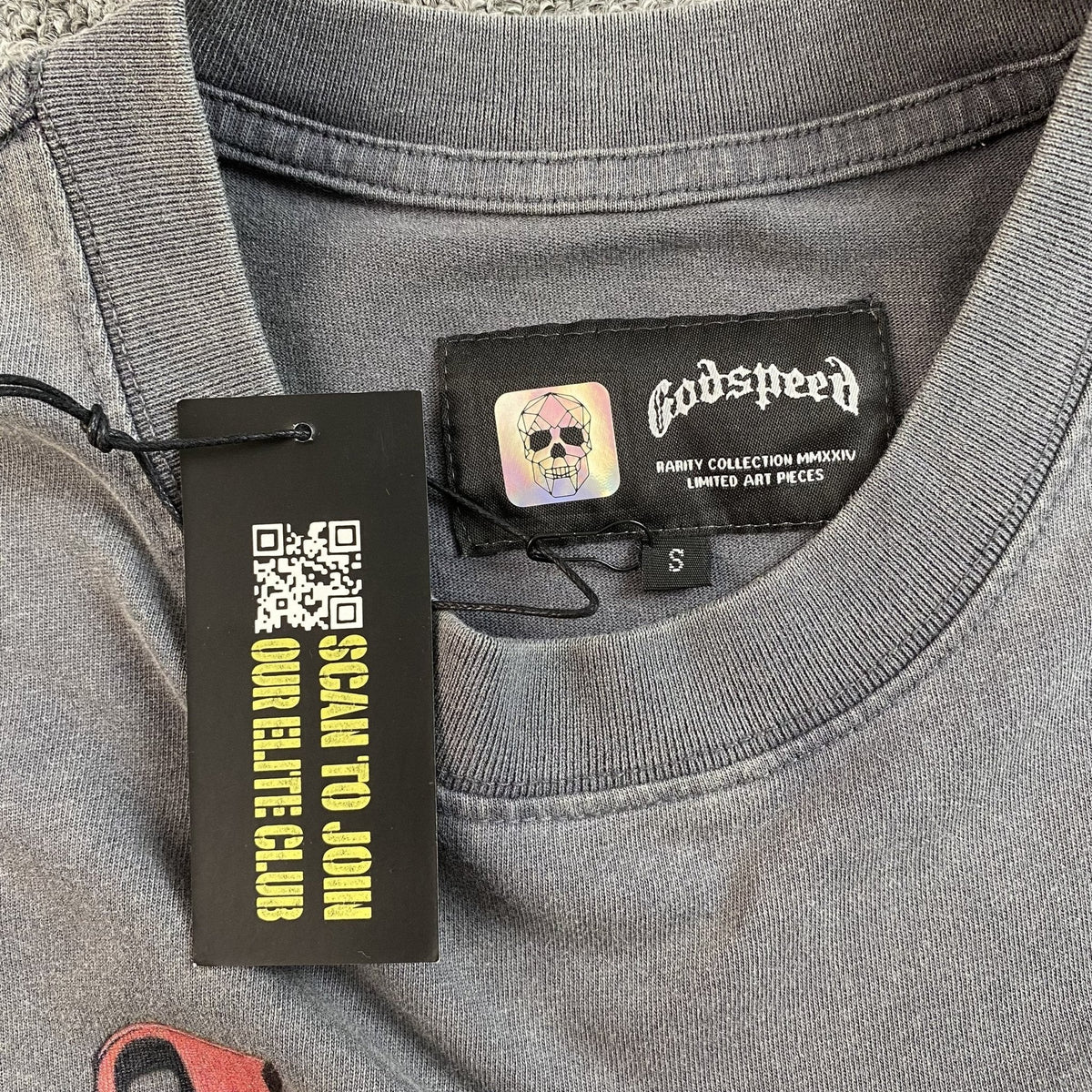 GODSPEED E PLURIBUS UNUM T - SHIRT WASHED GREY - netstar®