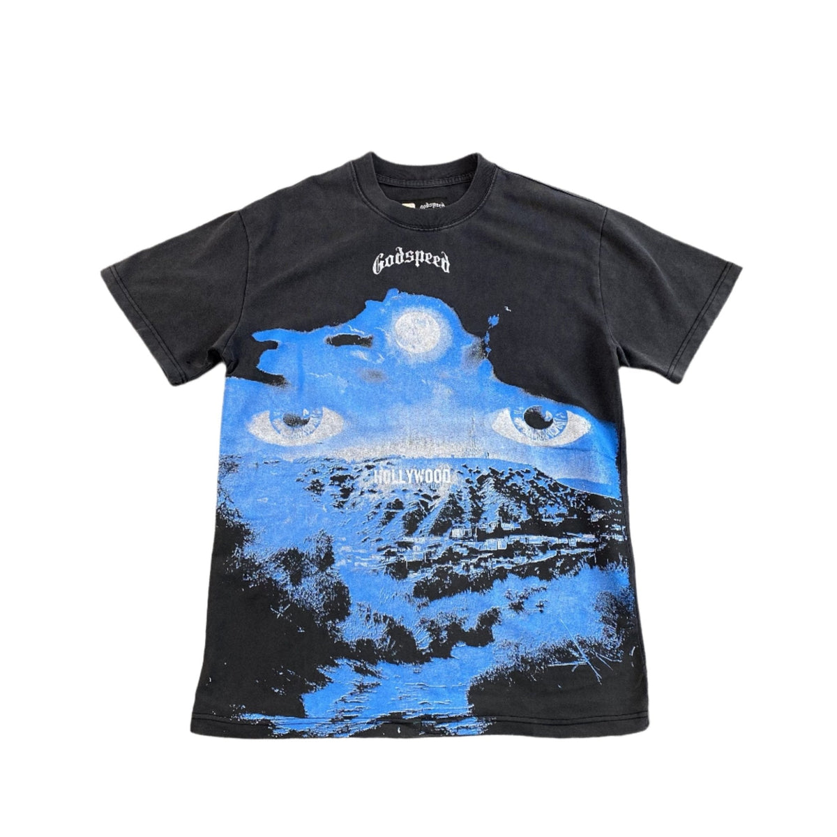 GODSPEED HILLS HAVE EYES T - SHIRT WASHED BLACK - netstar®