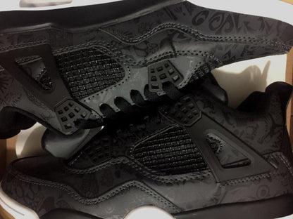 JORDAN 4 x LASER BLACK GUM - netstar