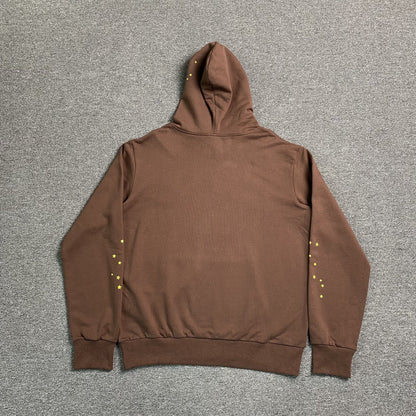 SP5DER WEB HOODIE BROWN - netstar®