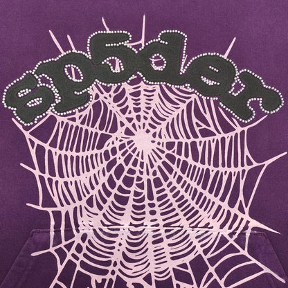 SP5DER WEB HOODIE PURPLE - netstar®
